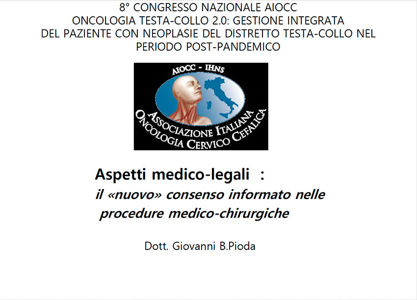 Il nuovo consenso informato nelle procedure medico-chirurgiche